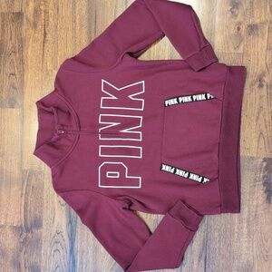 Womens Victorias Secret burgundy logo sweatshirt size L